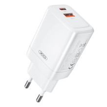 Sieninis įkroviklis XO CE16, 45W, 1x USB-C, 1x USB-A