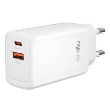 Wall charger XO CE17, 65W, 1x USB-C, 1x USB-A