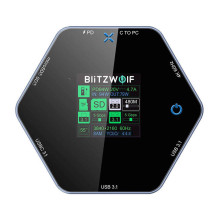 Blitzwolf 8in1 docking station BW-TH16 USB 100W LCD Smart Display