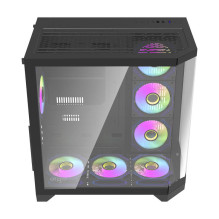 Darflash FT418 PRO computer case + 7 aRGB fans (black)