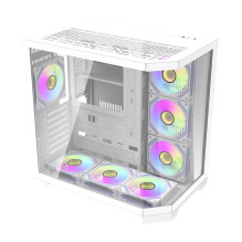 Darflash FT418 PRO computer case + 7 aRGB fans (white)