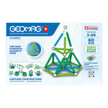 Klasikiniai Perdirbti magnetiniai blokeliai 60 elementų GEOMAG GEO-272