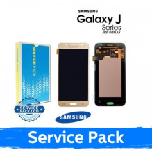 Ekranas skirtas Samsung J500 J5 auksinis (Service Pack)