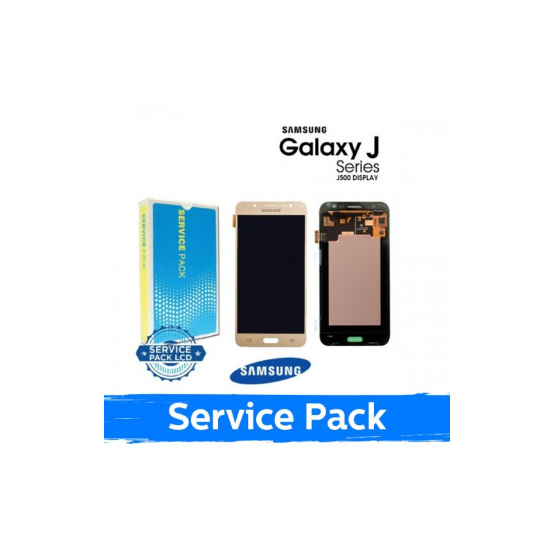 Ekranas skirtas Samsung J500 J5 auksinis (Service Pack)