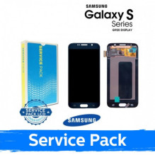 Ekranas skirtas Samsung G920 S6 juodas (Service Pack)