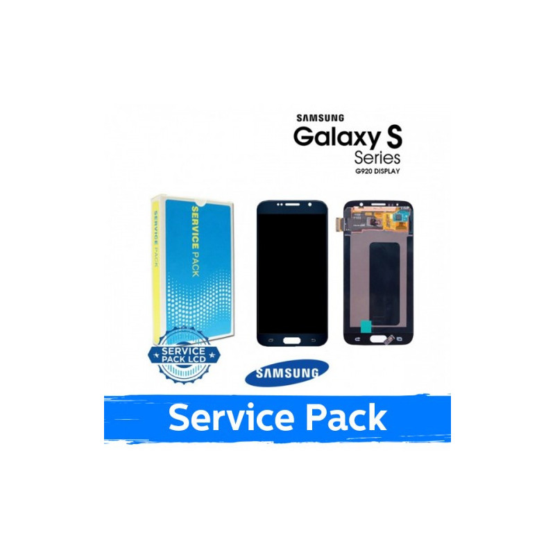 Ekranas skirtas Samsung G920 S6 juodas (Service Pack)