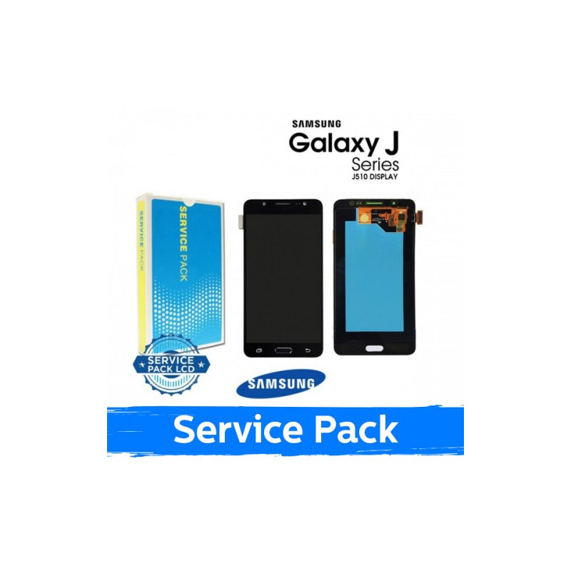 Ekranas skirtas Samsung J510 J5 2016 juodas (Service Pack)