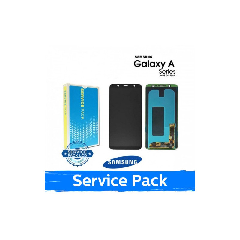 Ekranas skirtas Samsung A605 2018 A6+ juodas (Service Pack)