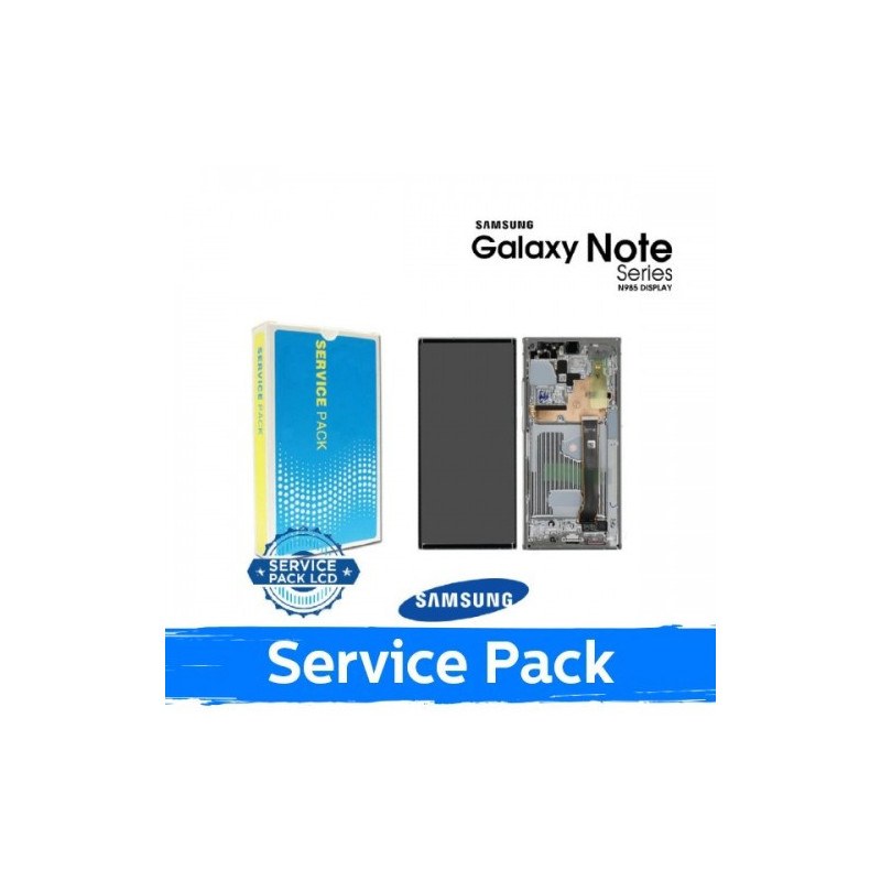 Ekranas skirtas Samsung N985 (N986) Note 20 Ultra su rėmeliu / Mystic White / (Service Pack)