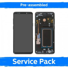 Ekranas skirtas Samsung G965 S9 Plus su rėmeliu / Coral Blue / (Pre-assembled Service Pack)