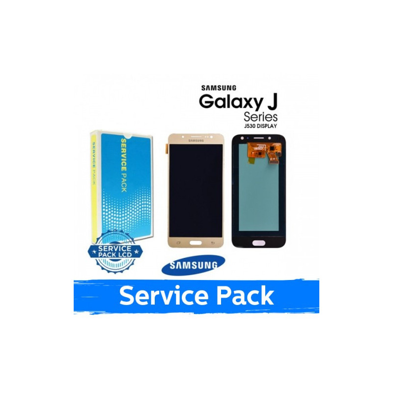 Ekranas skirtas Samsung J530 J5 auksinis (Service Pack)