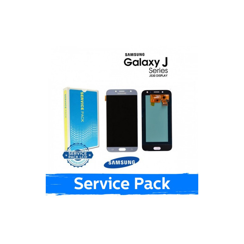 Ekranas skirtas Samsung J530 J5 sidabrinis (Service Pack)