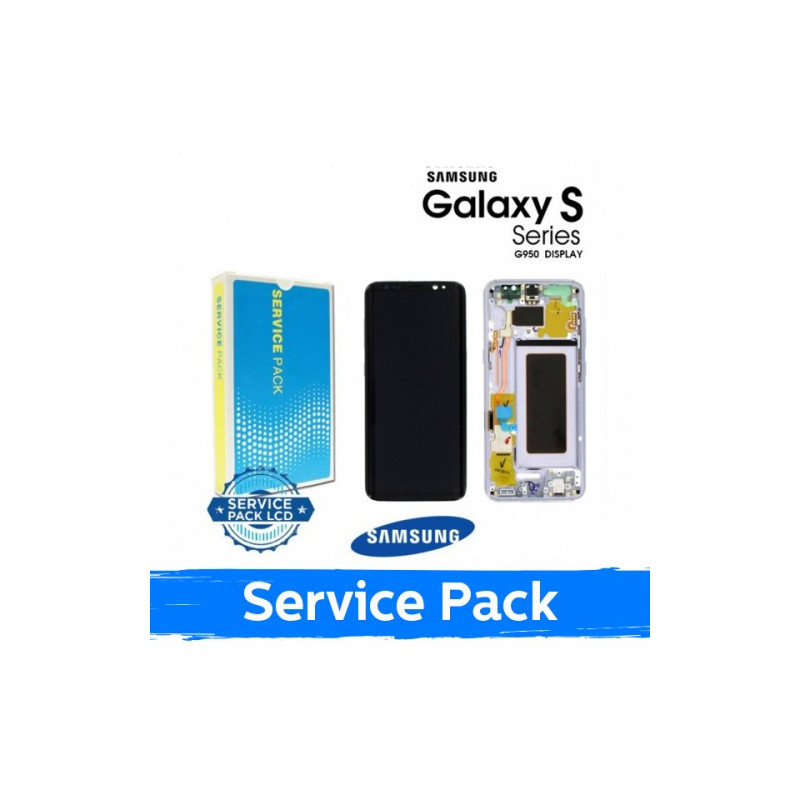 Ekranas skirtas Samsung G950 S8 su rėmeliu / Orchid Gray / (Service Pack)