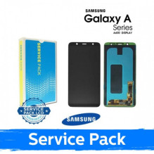 Ekranas skirtas Samsung A600 2018 A6 juodas (Service Pack)