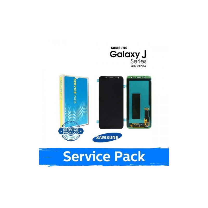 Ekranas skirtas Samsung J600 2018 J6 juodas (Service Pack)