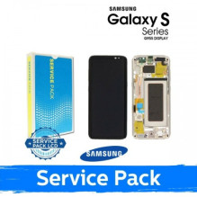 Ekranas skirtas Samsung G955 S8 Plus su rėmeliu / Orchid Gray / (Service Pack)