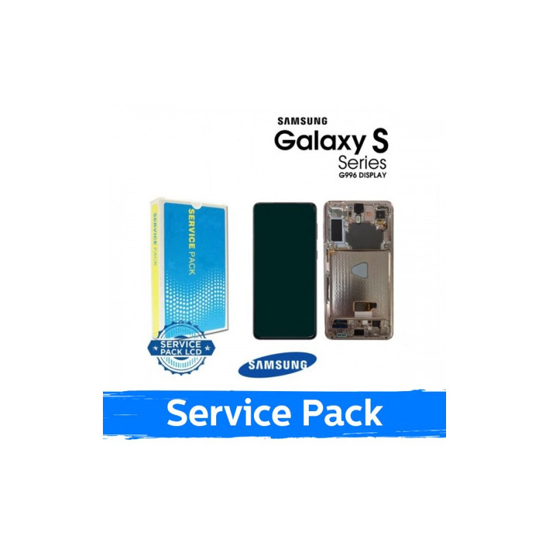 Ekranas skirtas Samsung G996 S21 Plus su rėmeliu / Phantom Silver / (Service Pack)