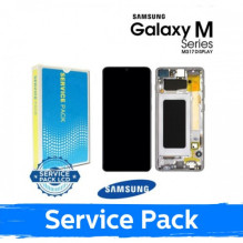 Ekranas skirtas Samsung M317 M31s juodas su rėmeliu (Service Pack)