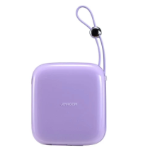 Išorinė baterija Joyroom &quot;JR-L002&quot; violetinis 10000mAh 22.5W (PD / QC3.0) + integruotas Type-C laidas