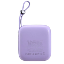 Išorinė baterija Joyroom &quot;JR-L002&quot; violetinis 10000mAh 22.5W (PD / QC3.0) + integruotas Type-C laidas