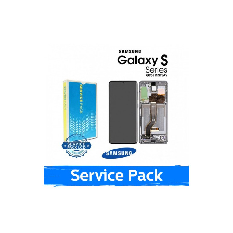 Ekranas skirtas Samsung G986 (G985) S20 Plus su rėmeliu / Cosmic Gray / (Service Pack)