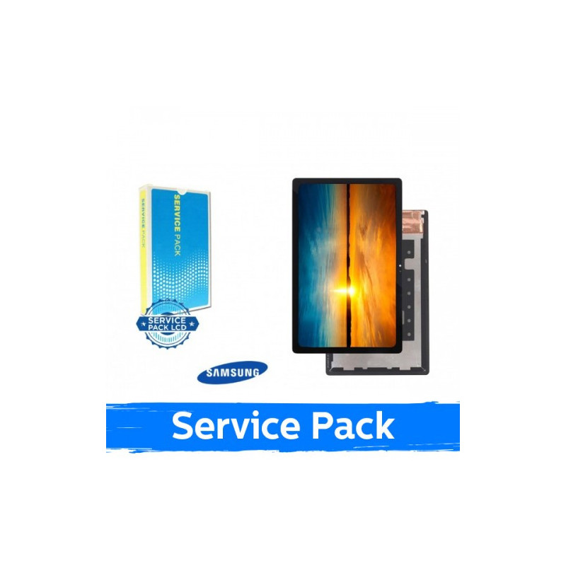 Ekranas skirtas Samsung T500 / T505 / T503 / T509 Tab A7 2020 (Tab A7 2022) juodas (Service Pack)