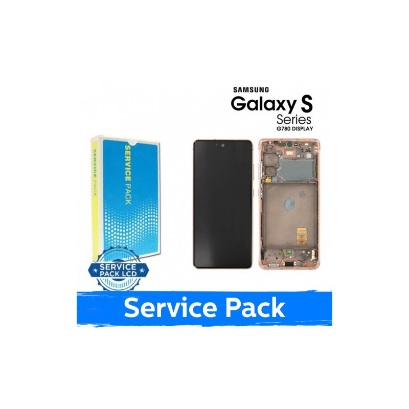 Ekranas skirtas Samsung G780 S20 FE (G781 S20 FE 5G) su rėmeliu / Cloud Orange / (Service Pack)