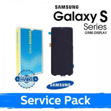 Ekranas skirtas Samsung G980 S20 juodas (Service Pack) (NF version)