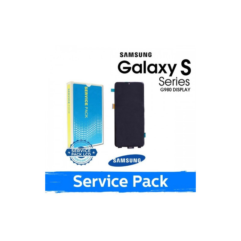 Ekranas skirtas Samsung G980 S20 juodas (Service Pack) (NF version)