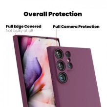 Dėklas &quot;TM Pure Silicone&quot; skirtas Samsung G991 S21 / Plum / (Blister)