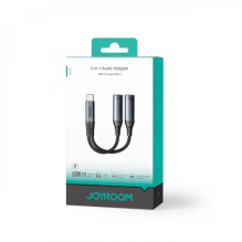 Adapteris Joyroom &quot; SY-C02 2in1&quot; juodas 14cm (Input: &quot;Type-C&quot; / Output: 2x &quot;Type-C&quot;)