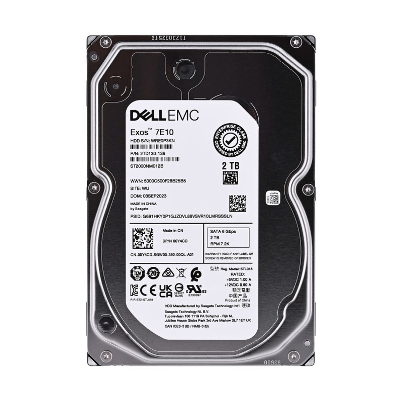 DELL 400-AUST internal hard drive 3.5&quot; 2 TB Serial ATA III