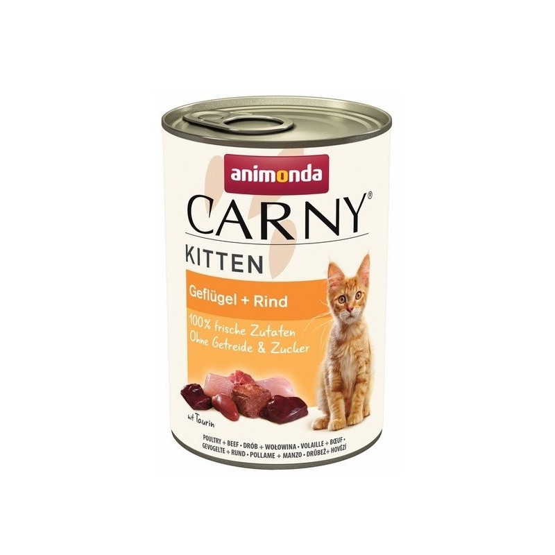 ANIMONDA Carny Kitten Beef with poultry - wet cat food - 400g