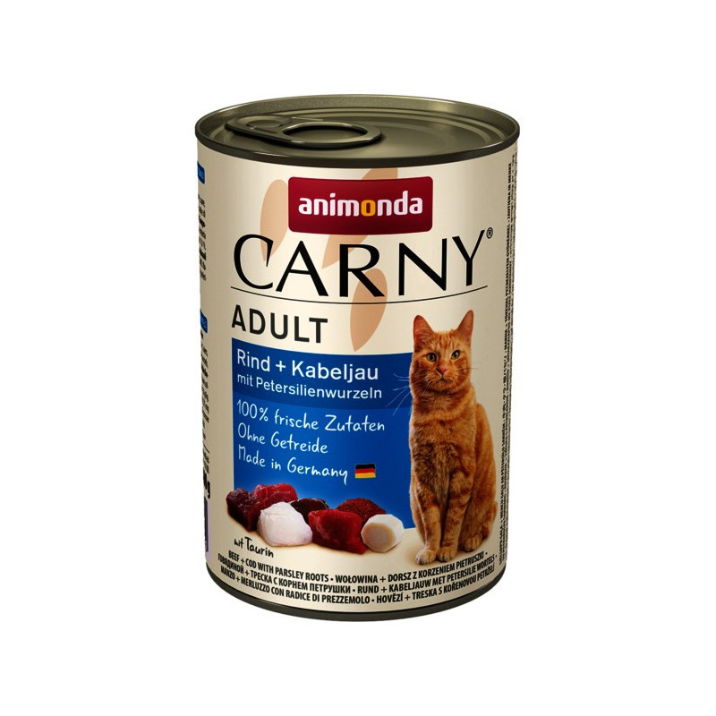 ANIMONDA Carny Adult Beef with cod and parsley - wet cat food - 400g