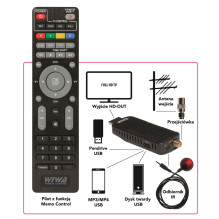 DVB-T / T2 imtuvas ŽR. H.265 MINI