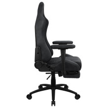 „Aerocool ROYALSLATEGR Premium Ergonomic“ žaidimų kėdžių kojų atramos „Aerosuede“ technologijos pilkos spalvos