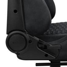 „Aerocool ROYALSLATEGR Premium Ergonomic“ žaidimų kėdžių kojų atramos „Aerosuede“ technologijos pilkos spalvos