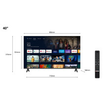 TCL S54 40S5400A TV 101.6 cm (40&quot;) Full HD Smart TV Wi-Fi Silver