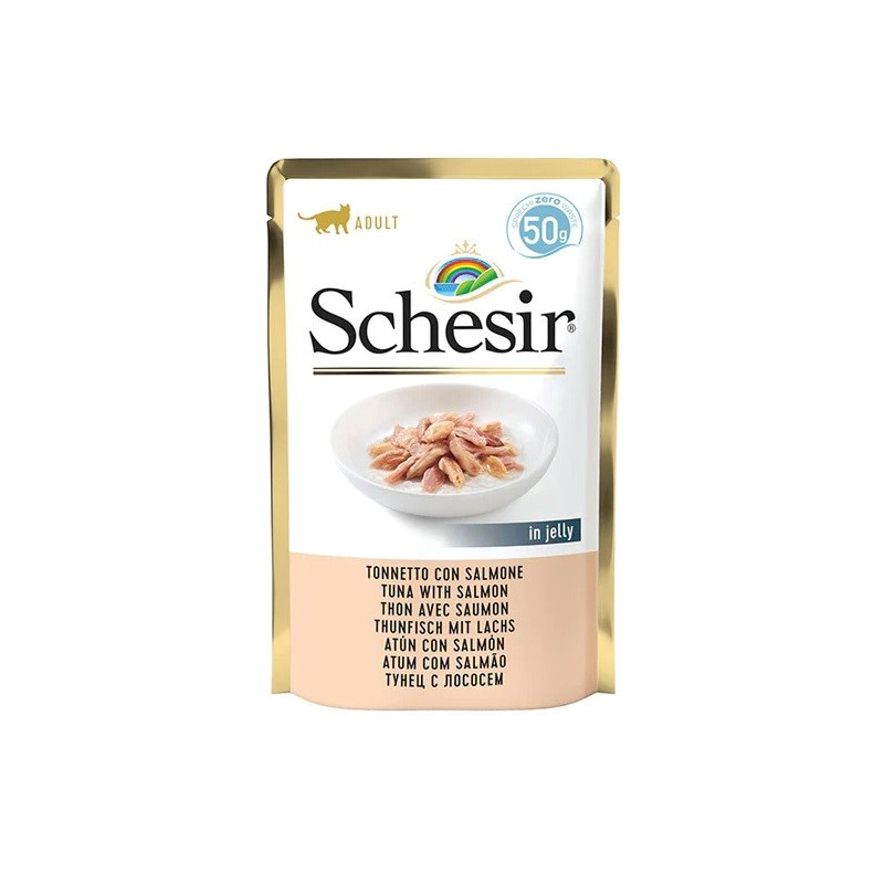 SCHESIR in jelly Tuna with salmon - wet cat food - 50 g