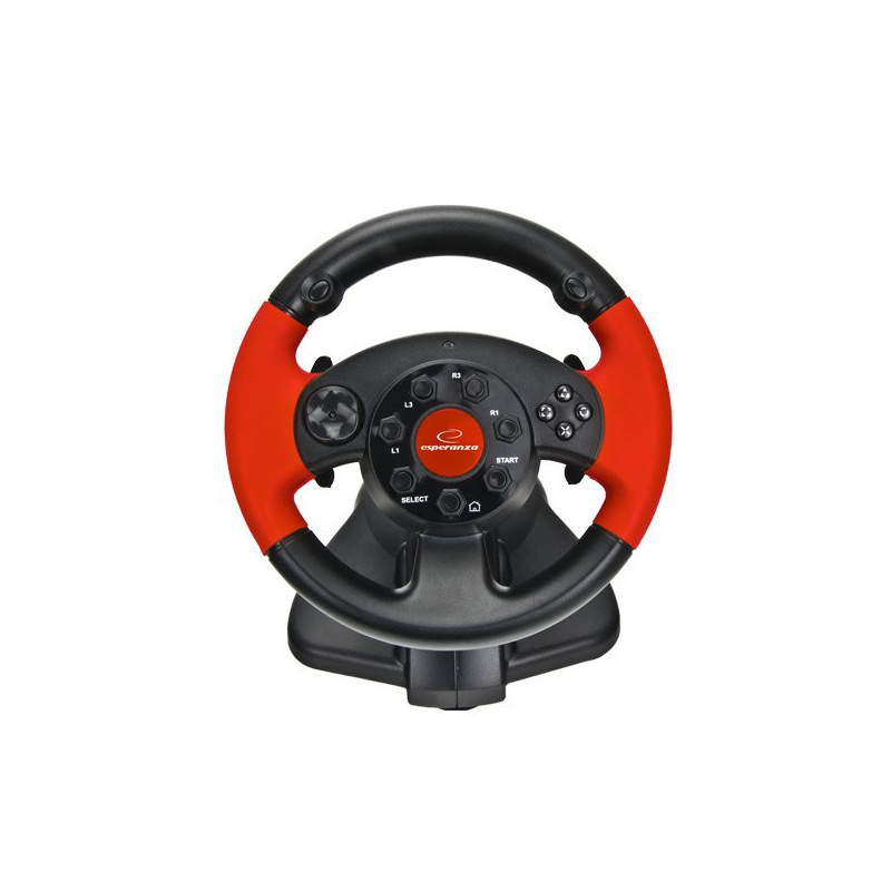 xlyne EG103 Gaming Controller Steering wheel PC,Playstation 2,Playstation 3 Digital Black,Red