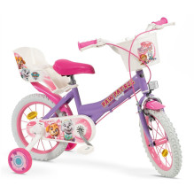 Children's Bike 14&quot; Paw Patrol Purple 1480 Girl TOIMSA