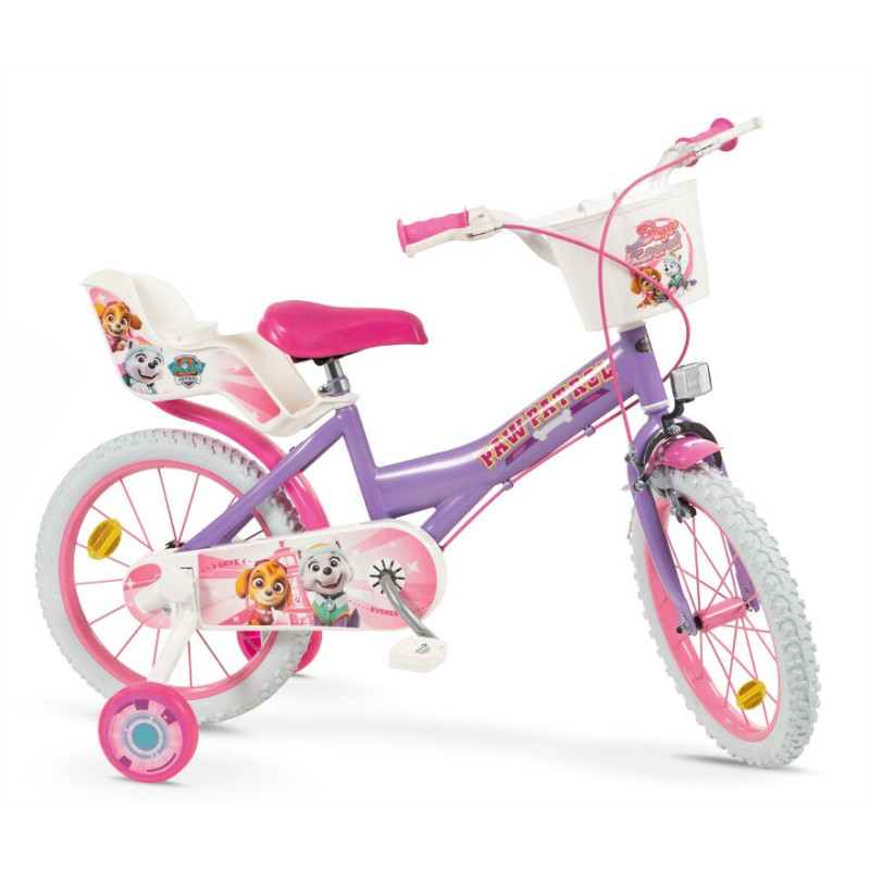 Children's Bike 16&quot; Paw Patrol Purple 1680 Girl TOIMSA