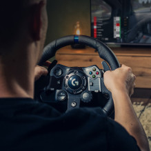 „Logitech G G923“ lenktyninis ratas ir pedalai, skirti „Xbox X“, „S“, „Xbox One“ ir asmeniniam kompiuteriui