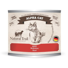 NATURAL TRAIL Alpha Cat Beef - šlapias kačių maistas - 200g