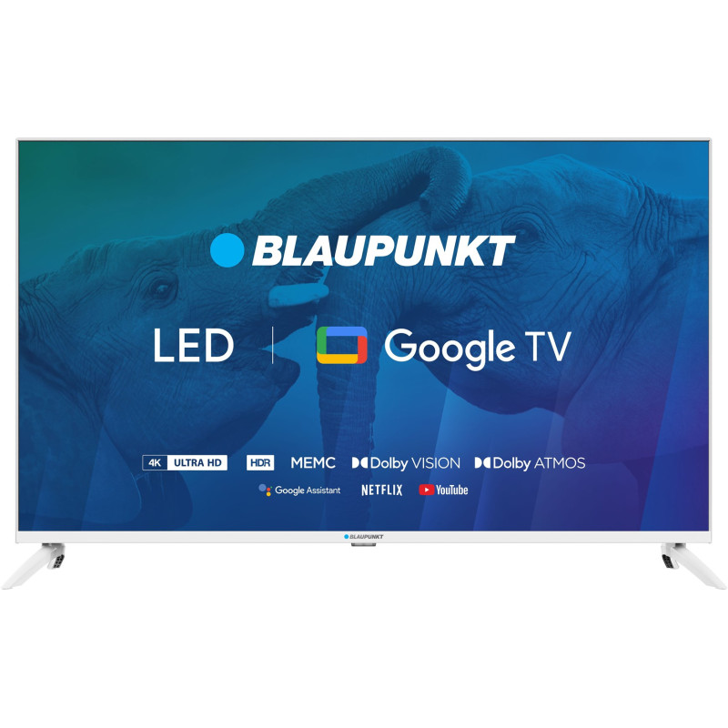 TV 43&quot; Blaupunkt 43UBG6010S 4K Ultra HD LED, GoogleTV, Dolby Atmos, WiFi 2,4-5GHz, BT, white