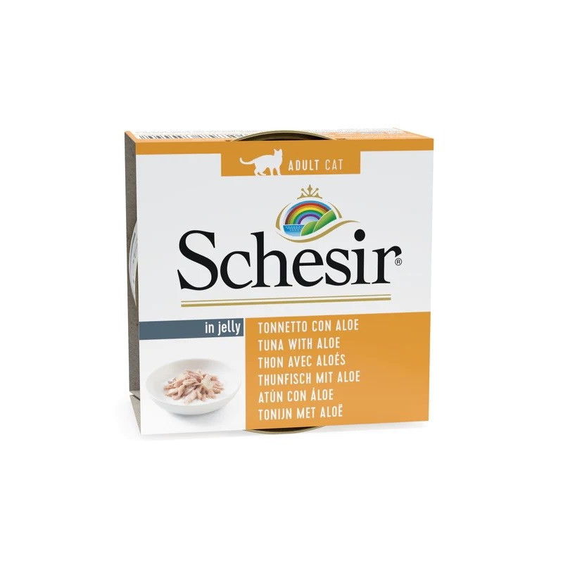 SCHESIR in jelly Tuna with aloe - wet cat food - 85 g