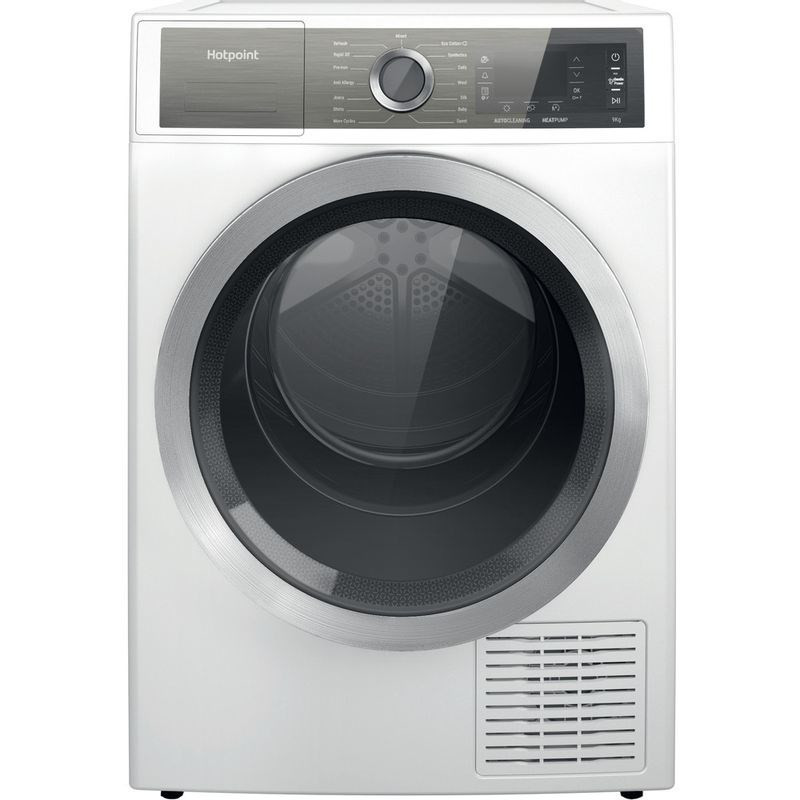 Hotpoint H8 D94WB EU būgninė džiovykla Laisvai pastatoma priekinė apkrova 9 kg A+++ Balta