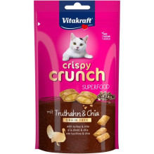 VITAKRAFT Crispy Crunch Kalakutiena su chia - skanėstai katėms - 60g