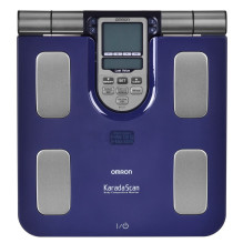 Omron BF511 Square Blue Electronic personal scale