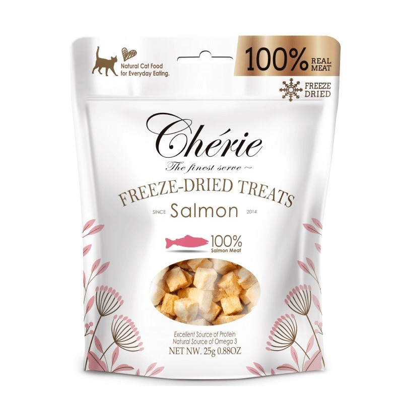 CHERIE Freeze-dried salmon pieces - cat treats - 30g